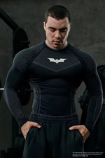 Image of Batman Gym Long-Sleeve Compression Shirts NEW