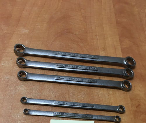 Craftsman USA Metric Double Box End 5pc Wrench Set VV series 6-9mm 12-16mm 18mm