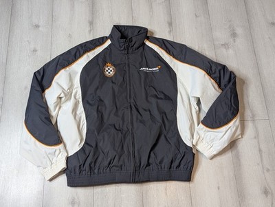 Hollister Men s MCLAREN F-1 GRAPHIC TRACK JACKET White SIZE LARGE