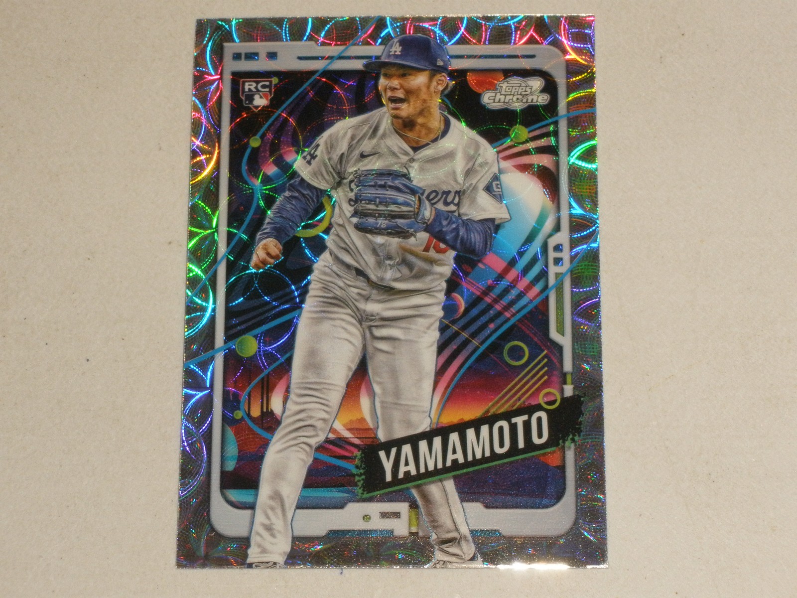 2024 Topps Chrome Cosmic Rookie Nucleus Refractor #125 Yoshinobu Yamamoto RC
