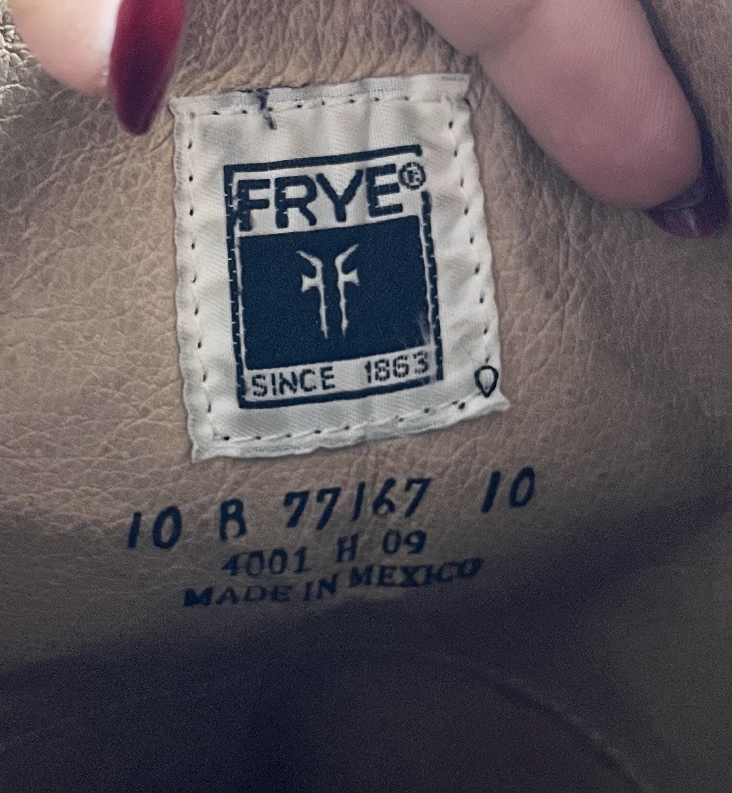 Frye Original Melissa Button Tall Riding Boots 15582 Slate Leather Womens 10 image 7