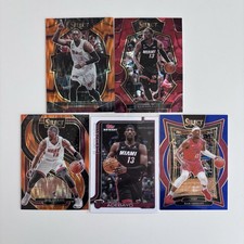 Bam Adebayo Card Lot Of 5 Panini Select Cracked Ice Topps Rip Night