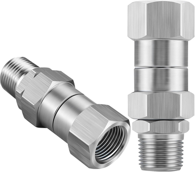 #ad 2 Pack 3 8 NPT Stainless Steel Pressure Washer Swivel 360° Kink Free $24.99