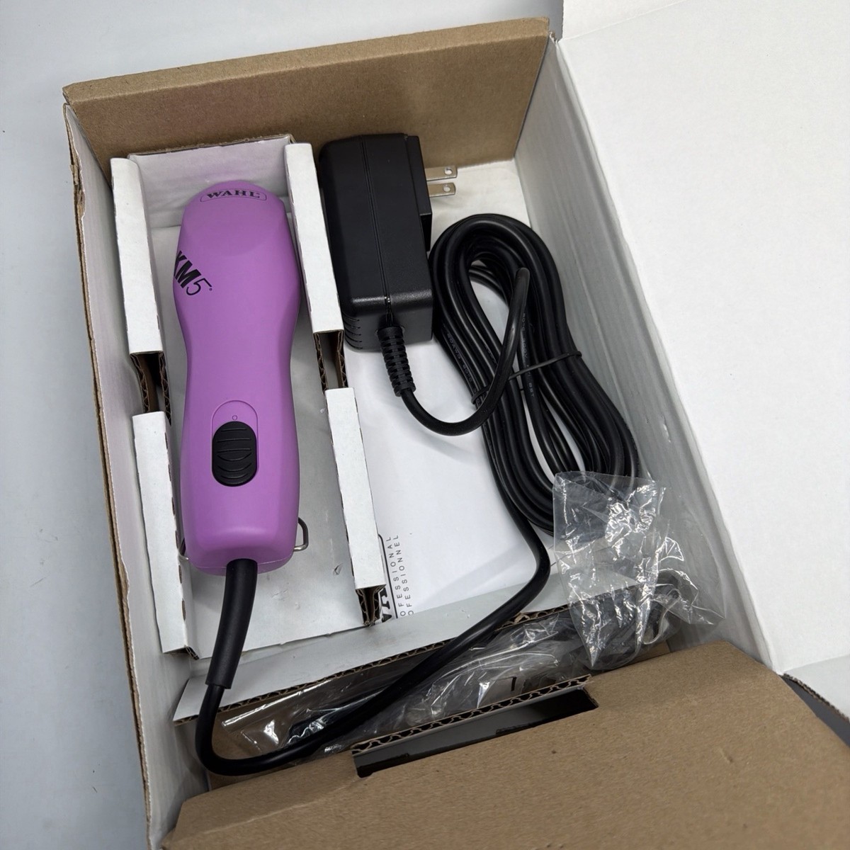Wahl KM5 2 Speed Motor Animal Clippers Pink 09787-300 Pet Grooming