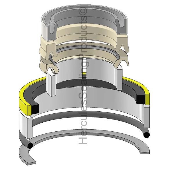 Seal Kit for Caterpillar 416/416B Backhoe Loaders, Part 130-5923, 2-1/8 ...
