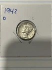 1942-D Mercury Silver Dime. Grade For Yourself. Free shipping.
