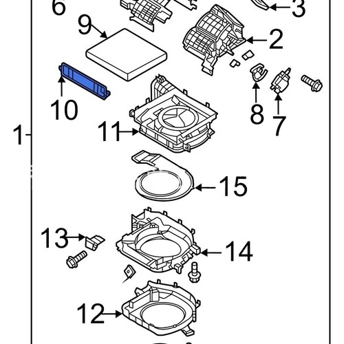 Coperchio filtro AC installazione Hassle per Hyundai per Accent e per Getz - Picture 8 of 9