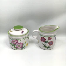 Studio Nova Garden Bloom Sugar Bowl & Creamer Vintage Y2372