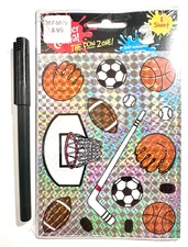 Paper Magic Holographic Sports Stickers Scrapbooking Card Making