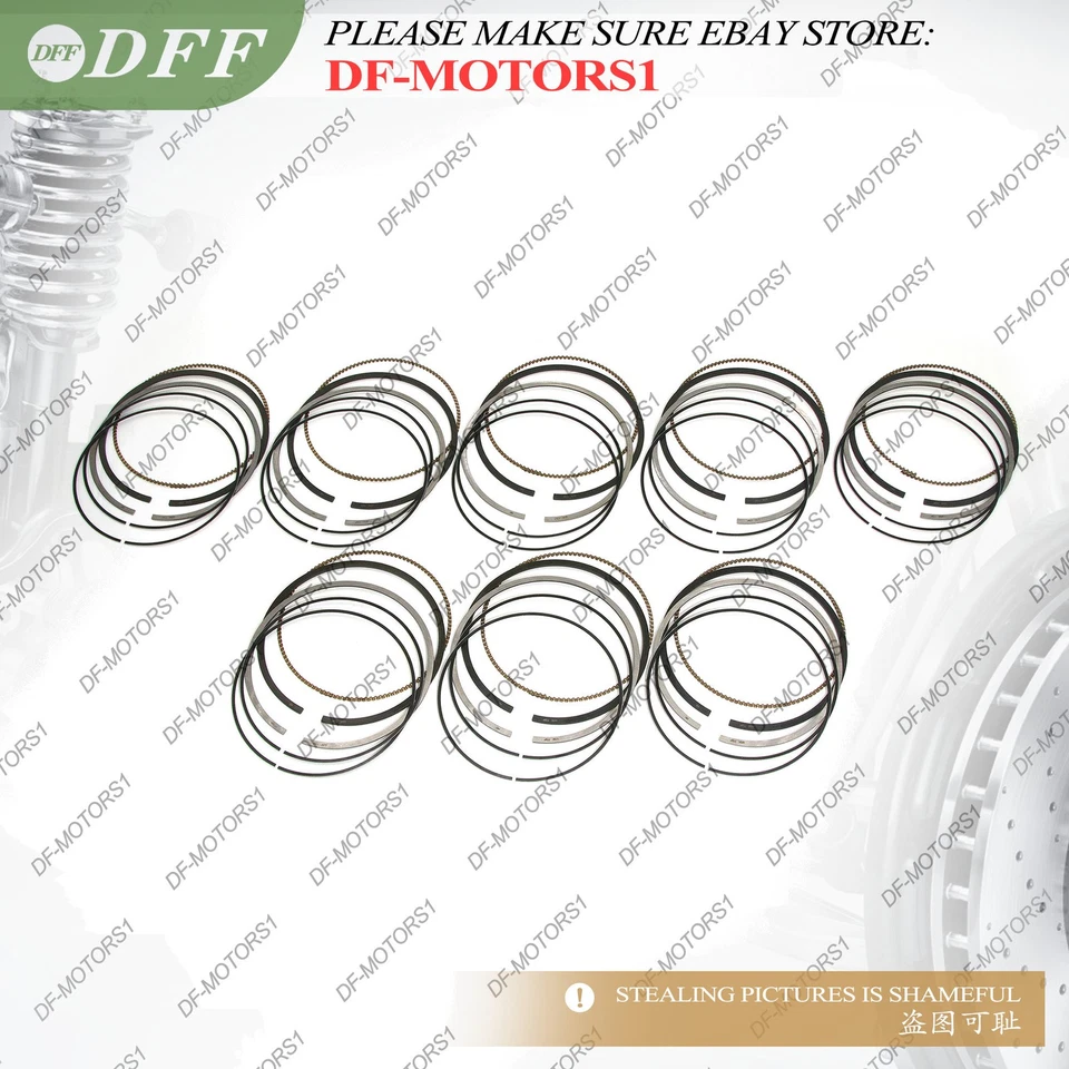 Juego de 8 anillos de pistón Φ89,9 mm para Mercedes-Benz CLK430 S430 E430 W163 4,3 L M113 V8 Foto 4 de 4
