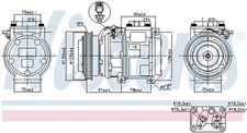 Nissens 89216 Kompressor, Klimaanlage für OPEL Klimaanlage