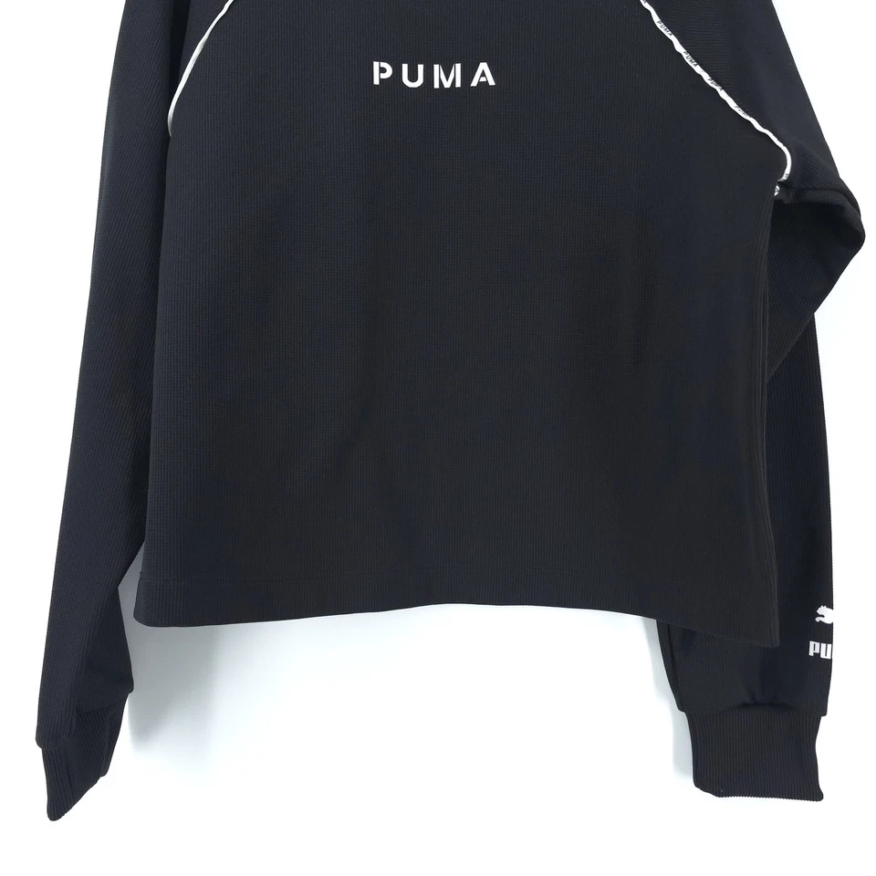 Pullover Puma Negro Manga Larga XTG Cuello Redondo Calce Cuadrado Ocio Raglán M Foto 3 de 4