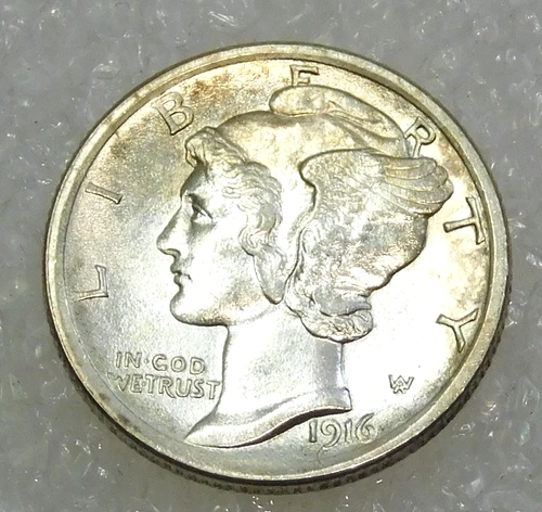 1916 Mercury Dime — photo from the most recent tracked eBay sale