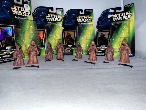 Jawas Action Figures Star Wars The Power Of The Force Lot Of 4