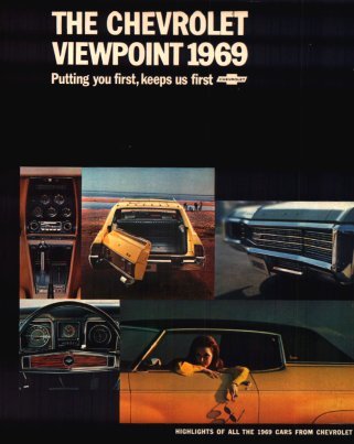 1969 Chevy Chevrolet Brochure, Corvette Chevelle Nova Corvair Malibu - Picture 1 of 1