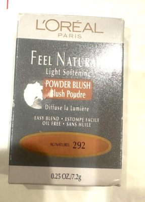L'Oreal Feel Naturale Light Softening Blush Shade AU NATUREL Loreal New 292 HTF