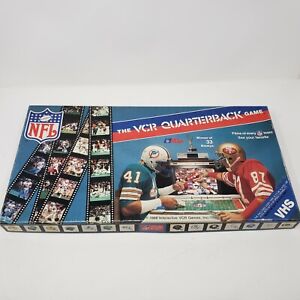 Vintage The VCR Quarterback Game NFL Interactive Boardgame 1986 (Complete Set)
