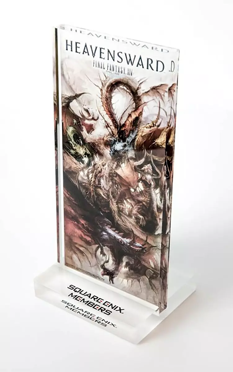 NEW Final Fantasy XIV Heavenward Plaque Square Enix Members Rewards FF 14