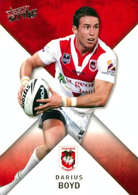 2011 ST GEORGE ILLAWARRA DRAGONS NRL Card DARIUS BOYD