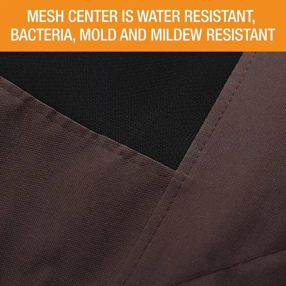 Cuna para mascotas cama grande 30 pulgadas x 42 in. x 7 pulgadas. Refuerzo original de malla de chocolate Foto 4 de 4