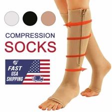 3 Pair Compression Calf Sleeve Running Leg Support Brace Sport Shin Splint Socks