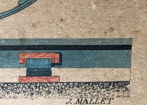 J. Mallet — Locomotive à air comprimé — aquarelle et encre sur papier — c. 1880. - Bild 8 von 10