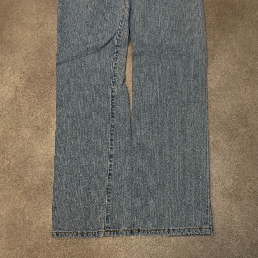 Levis 505 Jeans Womens Y2K Denim Straight Leg Pants Trousers Light Blue 30” image 7