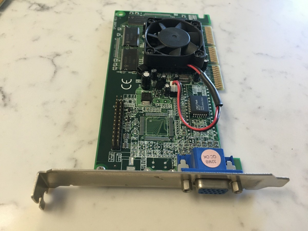 Nvidia e-TNT2 M64 032A4NV02S1 32MB AGP 4x/8x VGA GRAPHICS CARD