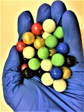 Glass Marbles 72 Opaque Opal Solid 16mm 5/8" for Games Chinese Checkers FREE SH