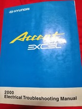 ELECTRICAL TROUBLESHOOTING MANUEL 2000 PAYE-A019A POUR HYUNDAI ACCENT + EXCEL