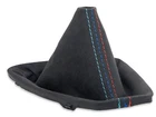 FOR BMW E90 E91 E92 E93 GEAR SHIFT BOOT GAITER COVER ALCANTARA STITCH MPOWER