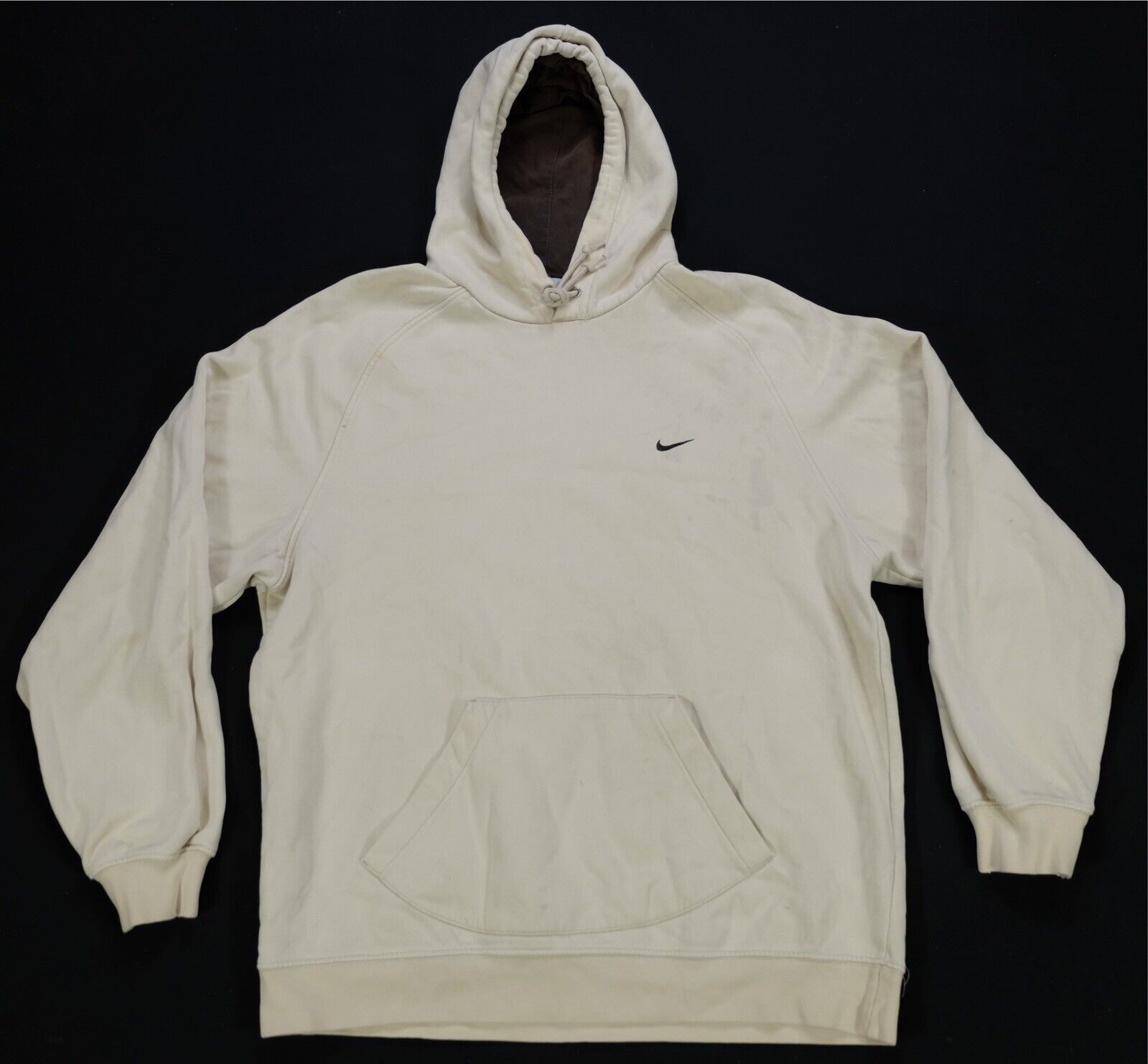 Rare Vintage NIKE Embroidered Small Swoosh Hoodie… - image 1