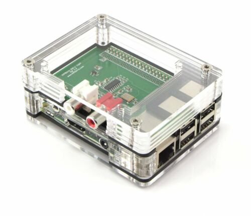 Zebra Tall Top HAT Black Ice Case~for Raspberry Pi 3B+, 3, Pi 2 and B+~by C4Labs - Afbeelding 1 van 5