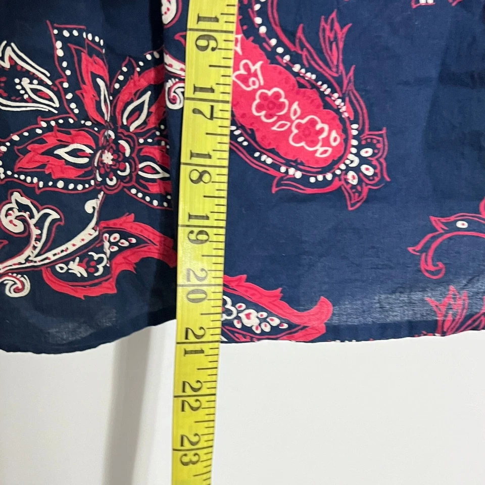 Blusa Top Mujer Faded Glory Boho Paisley Talla XL (16-18) Multicolor Sin Mangas Foto 4 de 4