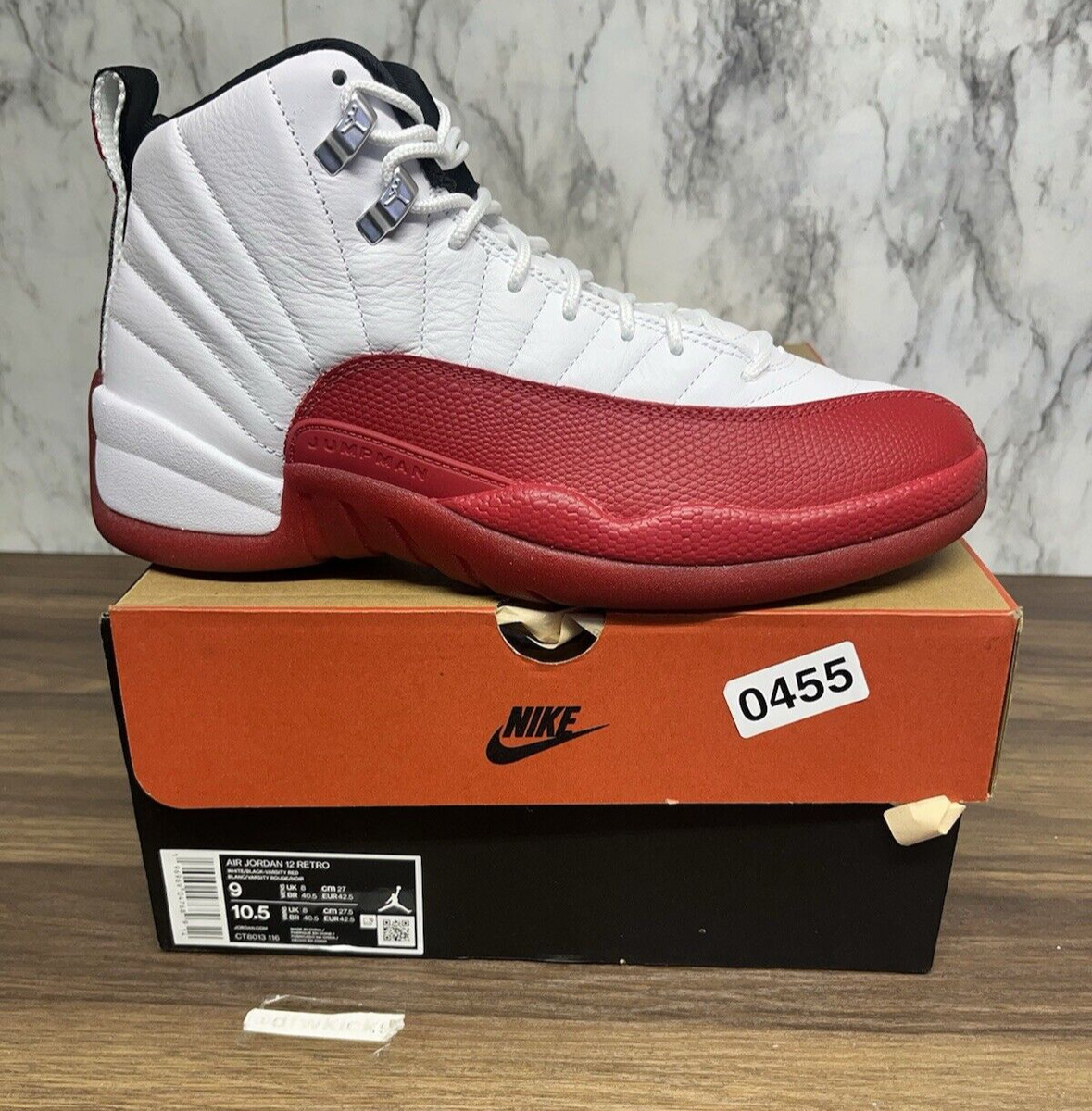 Size 9 - Jordan 12 Retro 2023 Mid Cherry Varsity Playoff *455 View 3