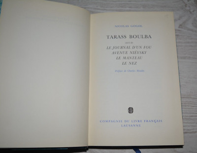 Nicolas GOGOL - TARASS BOULBA gefolgt von JOURNAL D UN FOU / LE MANTEL ... - S.D.