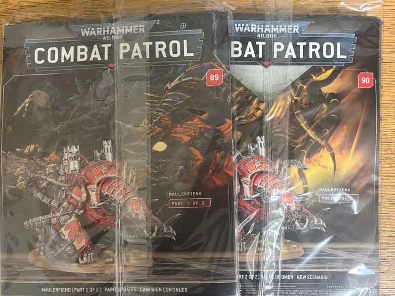 Warhammer 40k Combat Patrol Magazine Issues 89 & 90 - Complete Chaos Maulerfiend
