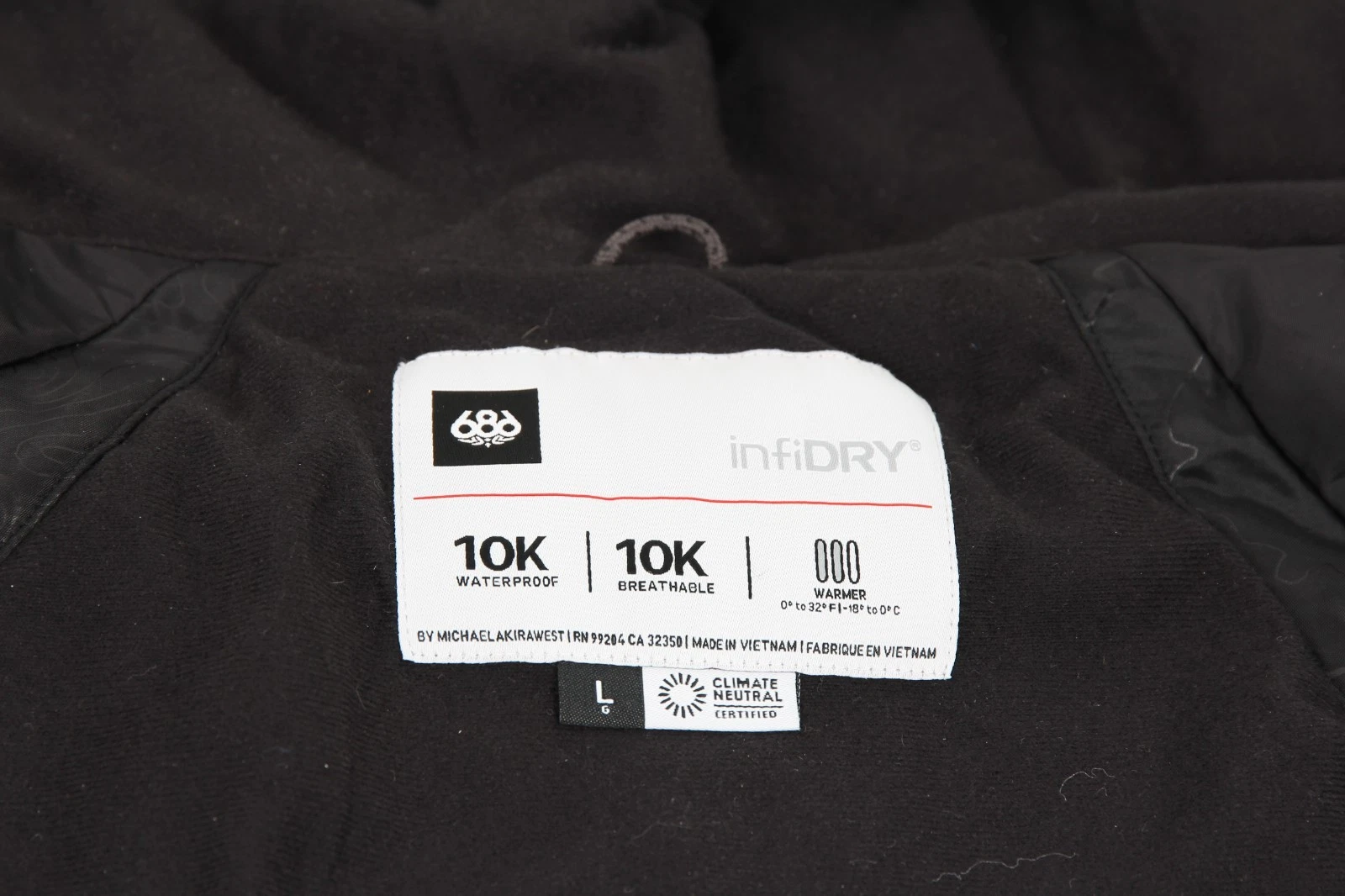 686 Geo Insulated Jacket - Men's. Black Ripstop Colorblock, L /80375/ - product detail image 5