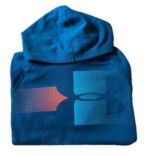 Under Armour Sweatshirt Youth Large Hoodie Green Blue Coldgear Kids Hooded