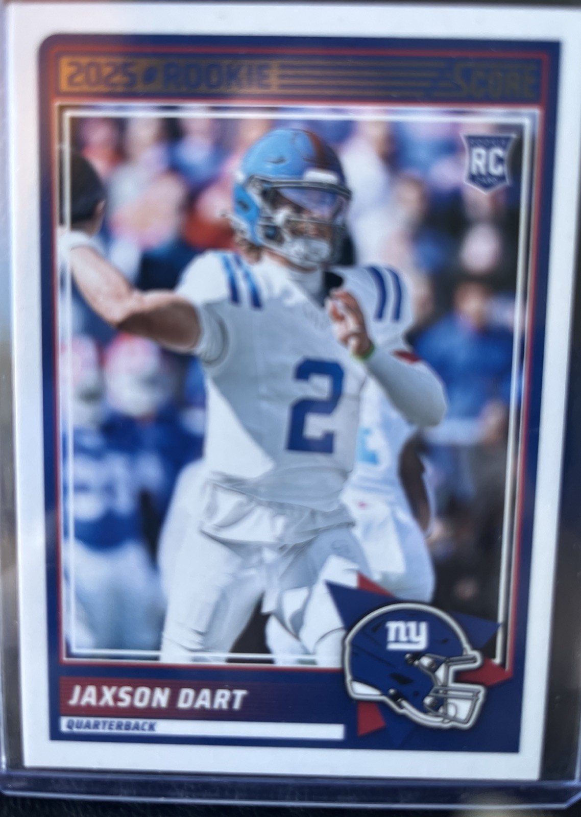 2025 Score - Rookies Jaxson Dart #35 Scorecard (RC)