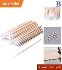 Versatile 200pcs 4-Inch Pointed Cotton Swabs for Makeup  Craft Cleaning