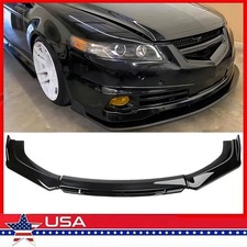 Front Bumper Lip Splitter Spoiler Body Gloss Black For Nissan LEAF 2011-2023
