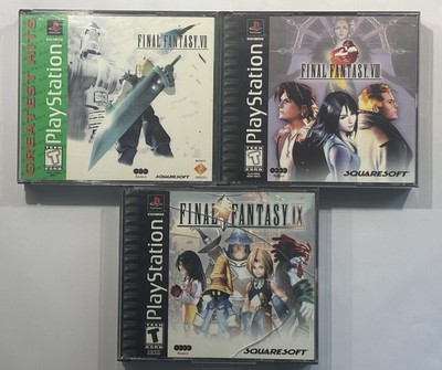 Final Fantasy VII VIII IX 7 8 9 Sony Playstation 1 PS1 Lot Set Bundle *READ DESC