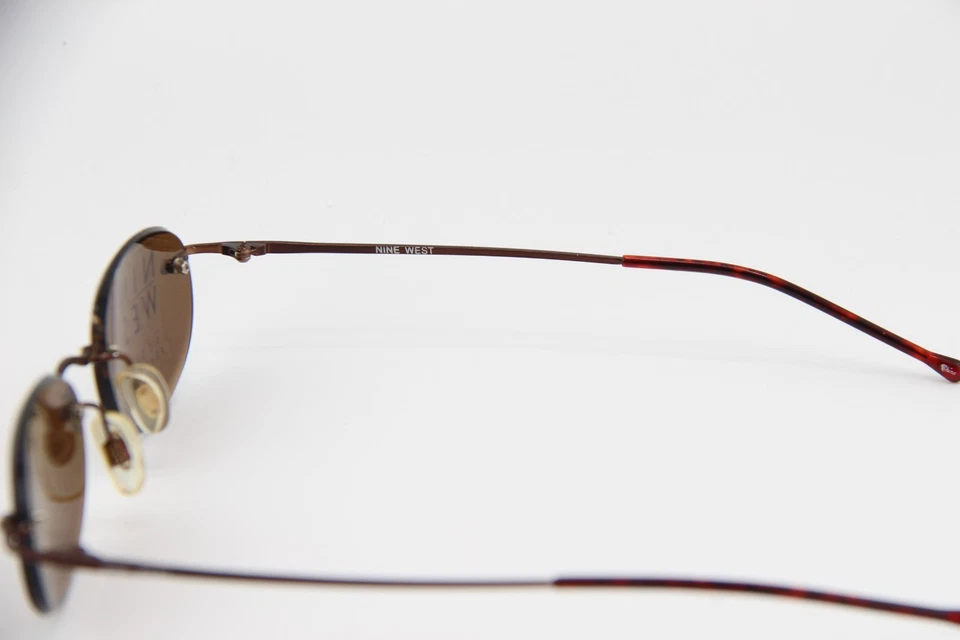 GAFAS DE SOL NINE WEST NUEVAS BRONCE MARRÓN METAL AUTÉNTICO MONTURAS VINTAGE Foto 2 de 4