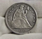 1842 US Seated Liberty Dollar $1 XF Details (Harsch Cleaning)