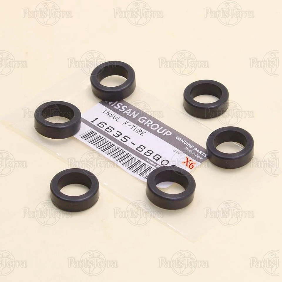 x6 Genuine Nissan PATHFINDER Infiniti QX4 J30 Fuel Injector Insulator 1663588G00 Foto 4 de 4