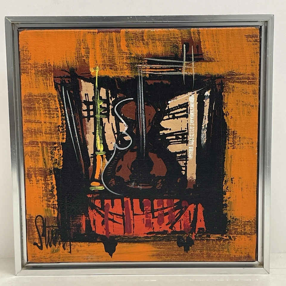 Instrumentos musicales de pintura Vanguard Studios Stuart Burr MCM Midcentury 1967 Foto 2 de 4