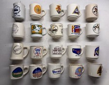 Lot of 20 Vintage Boy Scouts of America Ceramic Coffee Mugs / Cups Colorado++