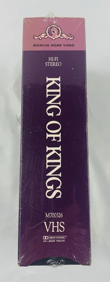 King of Kings VHS 2 Tape Box Set Sealed 1961 Jeffrey Hunter Biblical Epic MGM/UA - Image 3 of 4