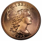 Photo of a 1793-P Large Cent from an eBay listing that sold on Jun 21, 2026